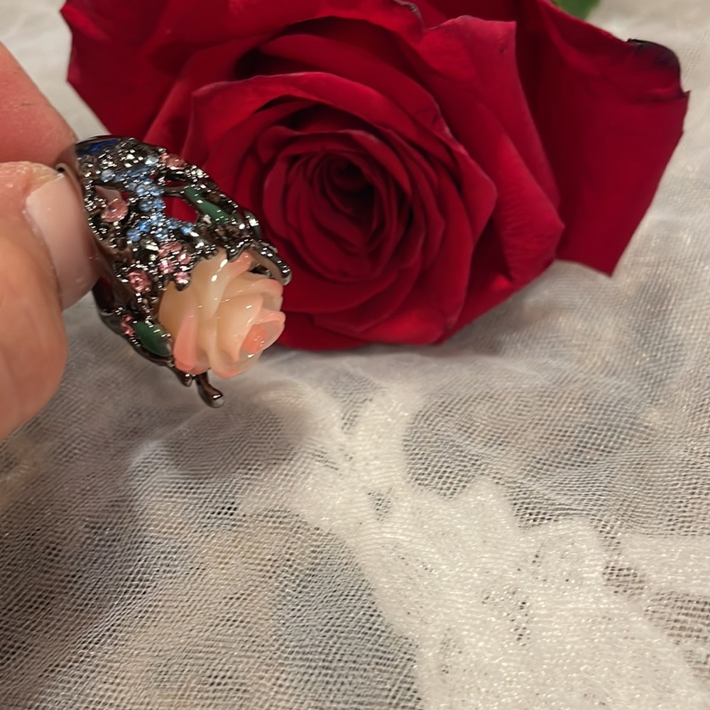 Beautiful RING  Rose design - Picture 4 of 10